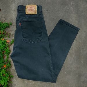 Levi's 550 Relaxed Tapered Vintage Y2K 2001 Black Denim Jeans Women's 12